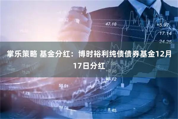 掌乐策略 基金分红：博时裕利纯债债券基金12月17日分红